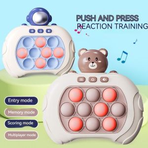 Gamepad Pop It PRO The Light-Up Pattern Popping Game Electric Pop Quick Push Speed Push Game Console Educational Toys