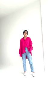 Peach Poppy CORLA Lady Crinkle Shirt Only - Atasan Kemeja Lady Crinkle Premium Wanita