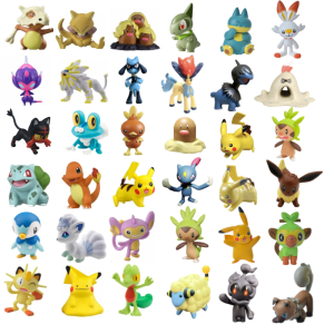 Takara Tomy | TOMY WCT Super Cute Pokemon Figures Kawaii Pikachu Piplup Vulpix Meowth Cubone Marshadow Axew Keldeo Mini 4cm toys