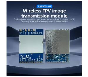 RX8500 Receiver Module Wireless Analog Image Transmission Receiving 8.5G SPI Control for FPV RC Helicopter 6000–8500 MHz FM PLL
