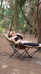 ก้าอี้แคมป์ปิ้ง เก้าอี้สนามเดินป่า กลางแจ้ง รับน้ำหนักได้ 500kg เนื้อผ้าใบOxford