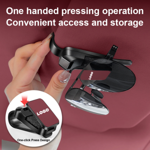 ABS Leather Universal Car Sun Visor Eye Glasses Clip Sunglasses Ticket Card Holder Case Organizer Storage For Toyota Fortuner Innova Zenix Veloz Rush Avanza Wigo Raize Vios Yaris Corolla Cross Altis Camry Wish Prius RAV4 Hilux Alphard Vellfire Harrier CHR