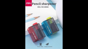 Deli Portable Pencil Sharpener 4-angle Adjustable Blade Fancy Cute Design Manual Sharpener Student School Office Stationery Learning Tools Kids Gift Supplies