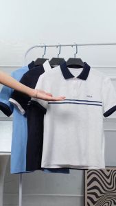 PO-RL007 Áo Polo DOCAS In 2 Viền Ngang Ngực Vải Cotton CMC Form Regular Fit