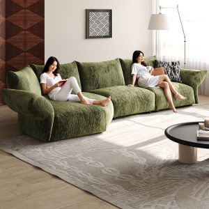 SHENGNIWEIER | Ghế Sofa Nhung Chenille Phong Cách Retro Pháp
