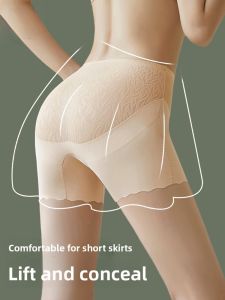 miiow | Cat Lady Safety Pants Womens Summer Thin Briefs Tummy Control Butt Lifting Two-In-One Flat Angle Base Layer Shorts New Model