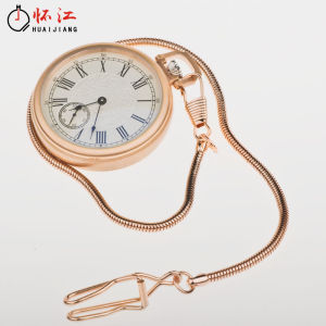 Vintage Shanghai Style Mechanical Wristwatch Stainless Steel Large Dial Waterproof Manual Movement Vintage Timepiece ST360