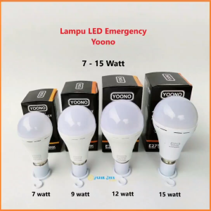 Lampu LED Emergency YOONO 7 9 12 15 Watt Lampu Darurat Lampu Magic Lampu Otomatis Nyala Putih