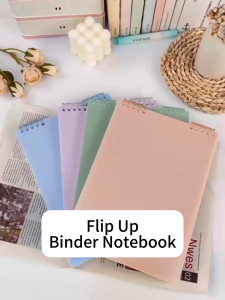 A5/B5/A4 Binder Notebook Flip Up Loose-Leaf Refillable Spiral Notebook Coil Notebook 60sheets