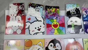 Adorable Panda Pom Pom Painting Set – 20x20cm Self-Adhesive Craft Kit No Glue Needed Fun Educational Sensory Toy Cartoon Animal Art Project for Kids Ages 3+