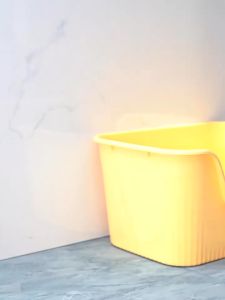 ห้องน้ำแมวกระบะทรายแมวขนาดใหญ่ห้องน้ำแมวขนาดใหญ่น้องแมวกลับตัวได้อย่างง่ายดาย ฝึกการขับถ่ายแมวให้เป็นระเบียบกันน้ำกระเด็นลดกลิ่น