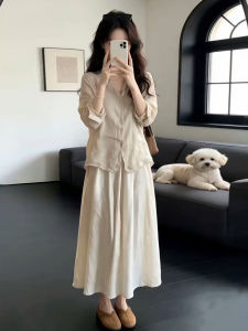 Ge·an·fei | Elegant French Shirt Style Long Dress Fall New Arrival