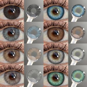 EyeShare | EYESHARE1 Pair Colored Pupils for Brown/Gray Color Eyes Green Color Eyes Contact Cosmetics Natural Fashion Lenses for Makeup