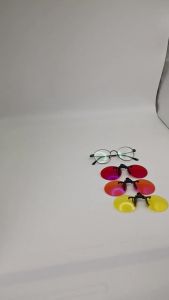 Red Lens Clip on Better Sleep ClipOn  Black Polarized Sunglasses Clip On Big Size Square Shape Orange Lens Yellow Driving Lenses