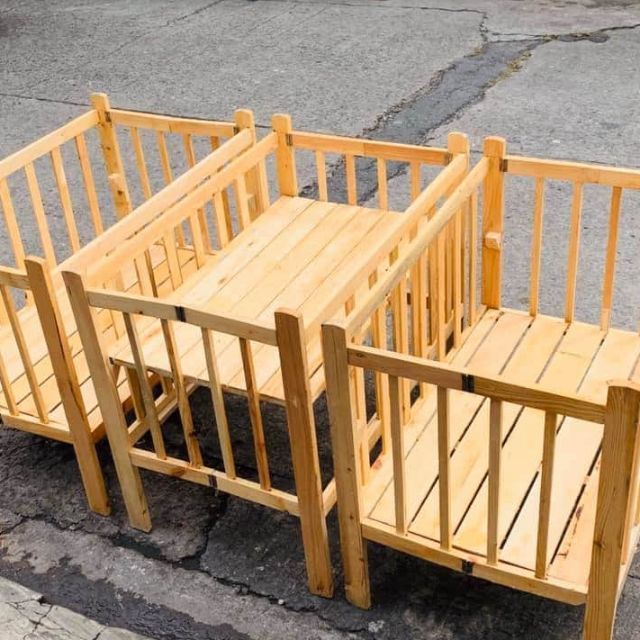 Wodden Rib FOLDABLE CRIB Adjustable or Dropside Wooden Crib (22x36 inches) | Lazada PH