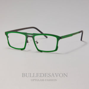 BULLE DE SAVON | Colorful Lightweight Titanium Square Eyeglasses Frame