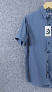 Kemeja Polos Pria Lengan Pendek Kemeja Pria Jumbo Casual Santai Slim Fit