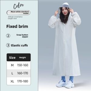 KeyRu | Portable Raincoat for Adult Women Long Full-body Waterproof Rainwear for Electric Scooter