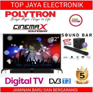 LED TV POLYTRON 32 INCH CINEMAX SOUNDBAR/POLYTRON 32 INCH SOUNBAR PLD32BV2258 NEW SERIES BERGARANSI RESMI