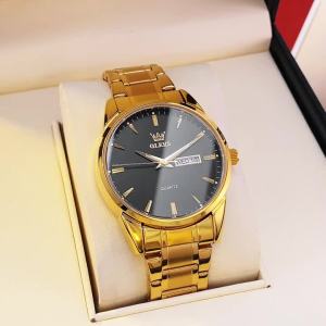 OLEVS | OLEVS Luxury fashion mens watches minimalist 30m waterproof genuine quartz watch for man Dual Calendar box Brand wristwatch