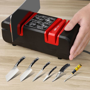 Professional มีดไฟฟ้า Sharpener เครื่องเหลาอัตโนมัติสำหรับมีด Fast Sharpening เครื่องอุปกรณ์ครัว