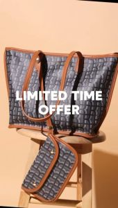 Bykalers Tiara Monogram Tote Bag – Elegant Women’s Handbag for Classy Looks | Beg Tangan Wanita Bykalers Tiara Monogram – Elegan & Bergaya untuk Penampilan Mewah