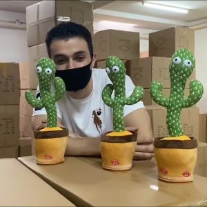 SG🔥【Ready Stock】Cactus toys plush dolls Talking and dancing toys Automatic head shaking and dancing with the sound of songs Early childhood education Childrens gifts 跳舞仙人掌