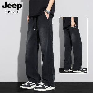 JEEP SPIRIT | Summer Lightweight Breathable Casual Jeans Straight Cut