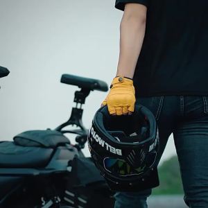 MOTOWOLF | Leather Half-Finger Riding Gloves for Motorcycles