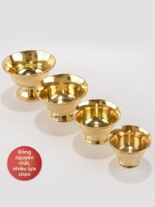 ZANGCUN | Decorative Copper Water Bowl with Eight Auspicious Symbols