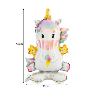 Large Rainbow Unicorn Helium Balloons Foil Balloons Unicorn Theme Wedding Birthday Girl Boy Baby Shower Party Decoration