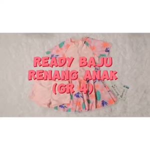 Baju Renang Motif Bunga Model Rok/ Baju Renang Anak Perempuan Kode GR4