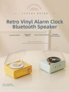WORTLEY | Vintage Bluetooth Speaker Vinyl Turntable