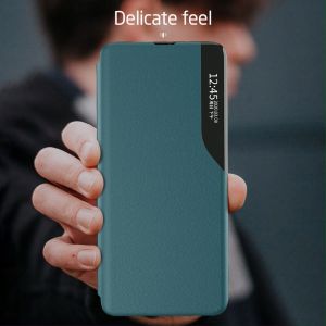 ESHOPPE Side Window Samsung Galaxy S23 FE s23fe (เรือจากประเทศไทย) กรณีหนังพลิกสมาร์ทสัมผัสกระจกหน้าต่างดูปกต่อต้านเคาะเต็ม 360 คุ้มครองพล