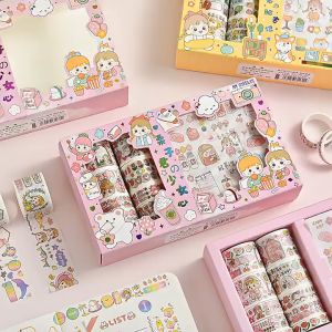 🎉Ready Stock🎉 Cute tape sticker set stationery胶带贴纸套装可爱卡通装饰创意手账胶带