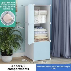 MOLORE | Child-friendly Free Assembly PP Plastic Wardrobe