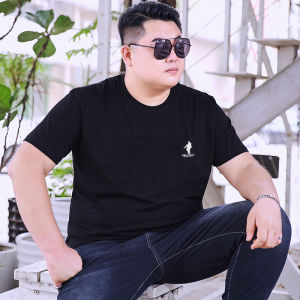 Loose Fit Casual Cotton T-Shirt Mens plus Size round Neck Short Sleeve Base Shirt Comfortable Breathable Summer Top