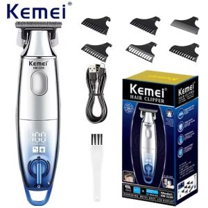 Kemei KM-3230 Hair Clipper Rechargeable Hair Cutting Machine Professional Hair Trimmer Electric Digital Display Haircut Machine