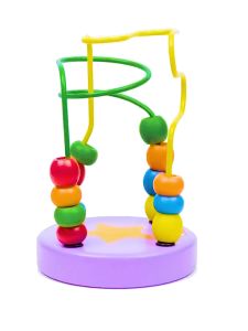 [Happy Kids] Mini Bead Maze Wooden Toys Baby Montessori Toy 绕珠玩具 Mainan Baby - BT126