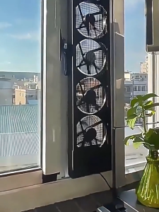 【3s Easy Install】No-Drill Kipas Ekzos Tingkap Window Ventilation Exhaust Fan Variable Speeds for Removing Formaldehyde Smoke Pet Odor Eliminator Toilet