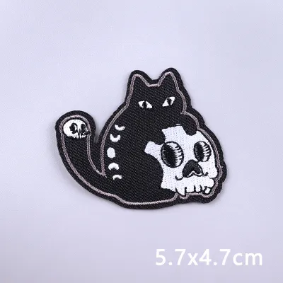 Miếng Vá Thêu 3D Thủ Công Phong Cách Punk Hài Hước Hippie Rock Biker Thân Thiện Với Môi Trường Dán Nhiệt Dùng Cho May Vá Quần Áo