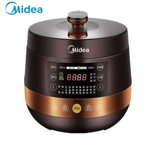 หม้อแรงดันไฟฟ้าอัจฉริยะหม้อแรงดัน Midea ไฟฟ้าใช้ในบ้านขนาด5ลิตรหม้อหุงข้าวภายในเป็นคู่
