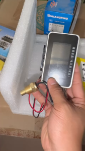 Đồng hồ báo nhiệt độ 237C ren phi 16/17 dây dài 3m dùng điện từ 6-12v-24v-36v dùng báo nhiệt độ nước xe ô tô tàu thuỷ máy đào máy múc