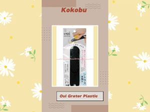 Kokubo Oui Grater Plastic Alat Parutan Plastik Warna Hitam Made in Jepang