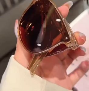 Sunglasses Folding Eyeglasses Polarized Trendy Eyewear Sunscreen Sunglasses for Men Women Outdoor Eyeglass Three Way Fold Transparent Oversized Polarized Sunglasses Men and Women Lightweight Clear Sun Shades for Optical Prescription Lenses