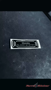 Sticker Stiker Label Honda Alarm System