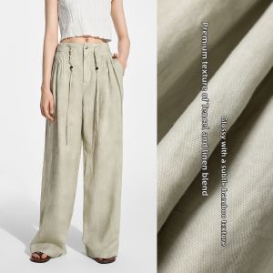 BEIQIANI | Bohemian Style Lyocell-Linen Blend Washed & Tiedye Leisure Pants