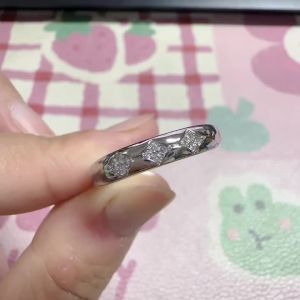Huitan Plain Simple Women Ring Silver Color Inlaid Bright Cubic Zirconia Stackable Wedding Party Accessories Trendy Chic Jewelry