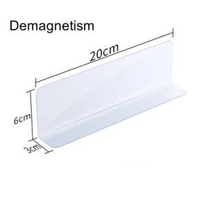 5PCS L Shaped Shelf Dividers PVC Transparent Compartments Supermarket Retail Goods Display Separator Rack Magnetic Baffle