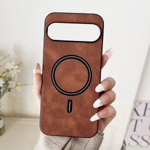 Premium PU Leather for Magsafe Case for Google Pixel 11 10 9 Pro XL 10A 9A 8A 7A Magnetic Wireless Charge Shockproof Cover